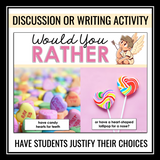 Valentine's Day Would You Rather Activity - Discussion or Writing Prompts