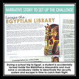 Vocabulary in Context Presentation & Escape Room Reading Activity Game