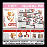 Valentine’s Day Mystery Activity – Who Kidnapped Cupid? Creative ELA Skills Game