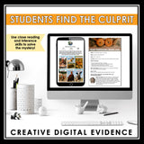 Thanksgiving Close Reading Digital Inference Mystery – Who Kidnapped the Turkey?