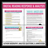 Caged Bird by Maya Angelou - Digital Poetry Lesson, Assignments, and Activities
