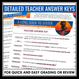 A Long Walk to Water Figurative Language Assignments and Answer Keys