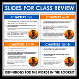 A Long Walk to Water Vocabulary Booklet, Presentation, and Answer Key