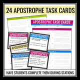 Apostrophes Escape Room Punctuation Digital Activity, Google Slides, and Quiz