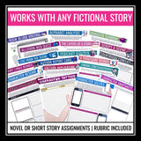 Assignments for Any Novel or Short Story - Fiction Reading Book Report (Vol 2)