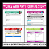 Assignments for Any Novel or Short Story - Digital Reading Response (Vol 2)