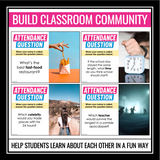 Attendance Questions - 200 Question of the Day Slides - Back to School Community