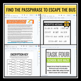Digital Back to School Escape Room - Escape the School Bus Teambuilder Icebreaker