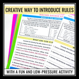 Back to School Rules Activity - Decoding Class Rules Written in Pig Latin