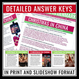 Christmas Around the World Reading Comprehension - Nonfiction Assignments