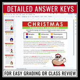 Christmas Figurative Language Assignments - Literary Devices Digital Activity