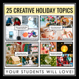 Christmas Game - Fun 4 Corners Holiday Game Activity for Middle & High School