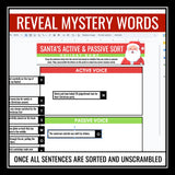 Christmas Grammar Activity - Active and Passive Voice Interactive Digital Game