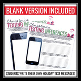 Christmas Inference Activities - Making Inferences in Texts Reading Assignments