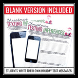 Christmas Inference Activities - Making Inferences in Texts Reading Assignments