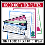 Christmas Writing - Narrative Task Cards, Graphic Organizers, and Templates