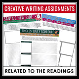 Christmas Reading Comprehension Assignments, Short Stories, & Creative Writing