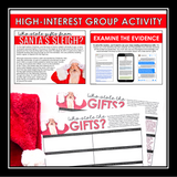 Christmas Close Reading Mystery Inference Activity - Who Stole Santa's Gifts?