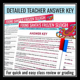 Christmas Grammar Worksheet Assignment Grammar Activity - Santa's Sleigh