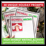 Christmas Writing Activity - Snowball Writing Narrative Holiday Writing Activity