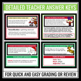 Christmas Task Cards - Grammar, Parts of Speech, Vocabulary, Figurative Language