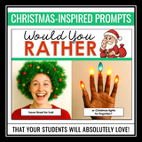Christmas Would You Rather Questions Activity - Discussion or Writing Prompts