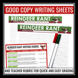 Christmas Writing Activity – Santa’s Reindeer Rant Writing Creative Assignment