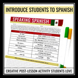 Cinco de Mayo Introduction Presentation and Learn to Speak Spanish Assignment