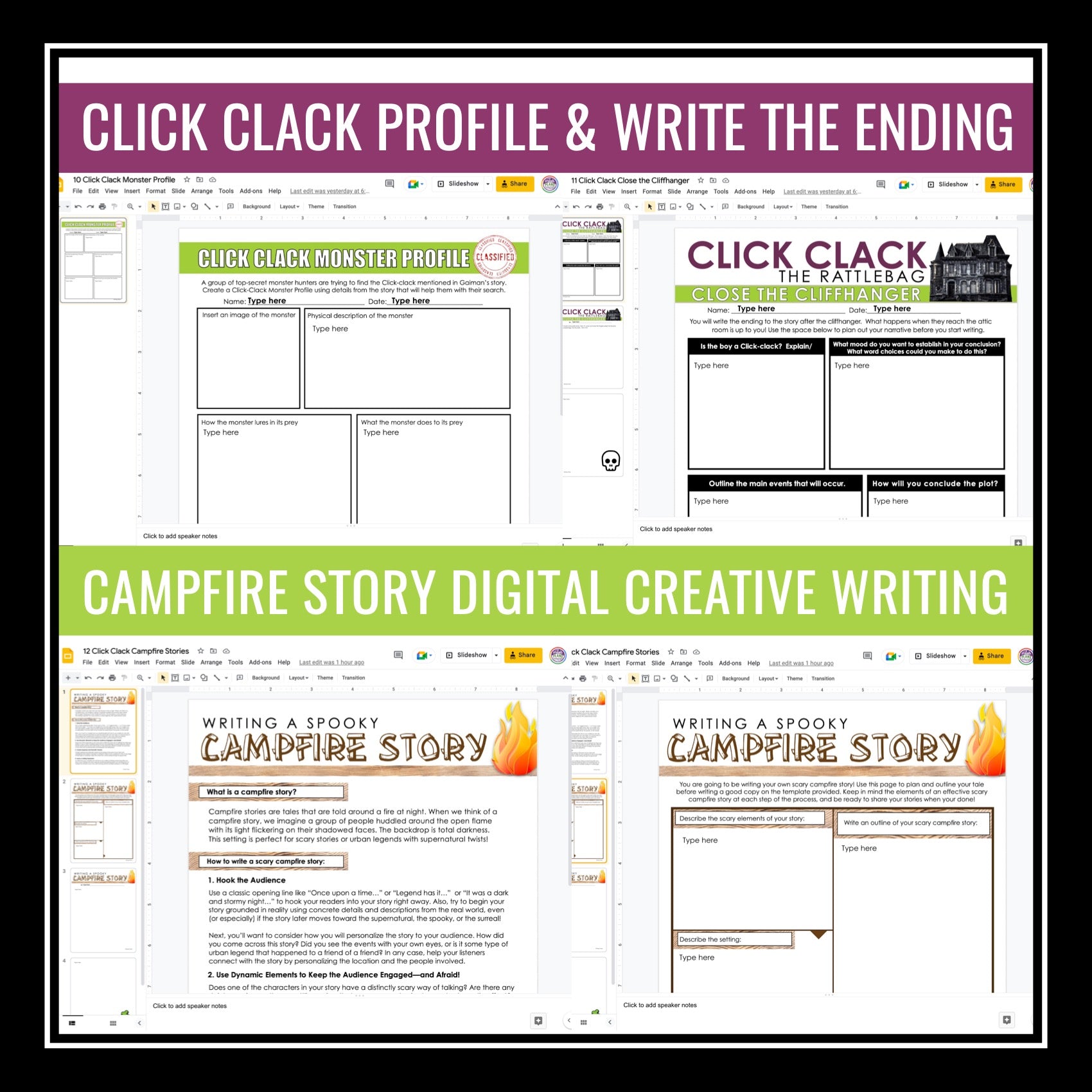 Click Clack Rattleback Click Clack the Rattlebag by Neil Gaiman - Digital Short Story Resourc ...