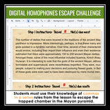 Commas in a Series Digital Grammar Activity Escape Room, Presentation, & Quiz