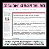 Types of Conflict Presentation Slides & Digital Escape Room Reading Activity