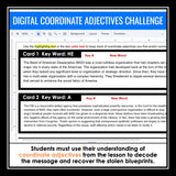 Coordinate Adjectives Escape Room Digital Grammar Activity, Slides, and Quiz