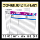 Cornell Notes Introduction - Presentation Slides & Cornell Note-Taking Template