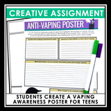 Nonfiction Reading Comprehension Article & Activities - Health Dangers of Vaping