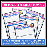 Descriptive Writing Activity - Snowball Writing Collaborative Imagery Writing