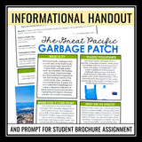 Earth Day - The Great Pacific Garbage Patch Presentation, Handout, & Assignment