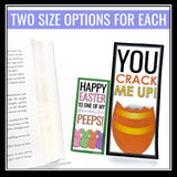 Easter Bookmarks - Funny Printable Student Gift for Easter Holiday