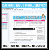 Email Etiquette How to Write an Email Lesson, Activities, Assignments - Digital