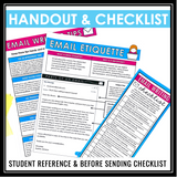 Email Etiquette - How to Write an Email Lesson, Activities, and Assignments
