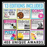 END OF THE YEAR AWARDS BUNDLE