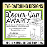 End of the Year Awards for Teacher or School Staff - Teacher Awards Certificates