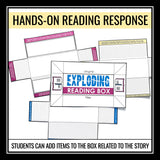 Story Elements Craft Novel or Short Story Reading Assignment - Exploding Box