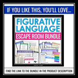 Figurative Language Escape Room Challenge Literary Devices Activity Game