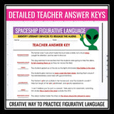 Figurative Language Digital Worksheets Metaphor, Simile, Personification & More
