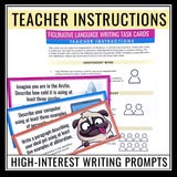 Figurative Language Writing Task Cards - Integrating Literary Devices in Writing