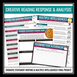 Flowers for Algernon by Daniel Keyes Short Story Lesson, Slides, & Assignments