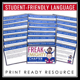 Freak the Mighty Chapter Summaries - Plot Summary Cards Rodman Philbrick Novel