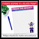 Freak the Mighty Writing Prompts - Video Clips and Journal Writing Topics