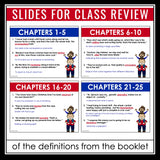 Freak the Mighty Vocabulary Booklet, Presentation, and Answer Key Definitions