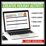 Christmas Close Reading Digital Mystery - Who Destroyed the Gingerbread House?